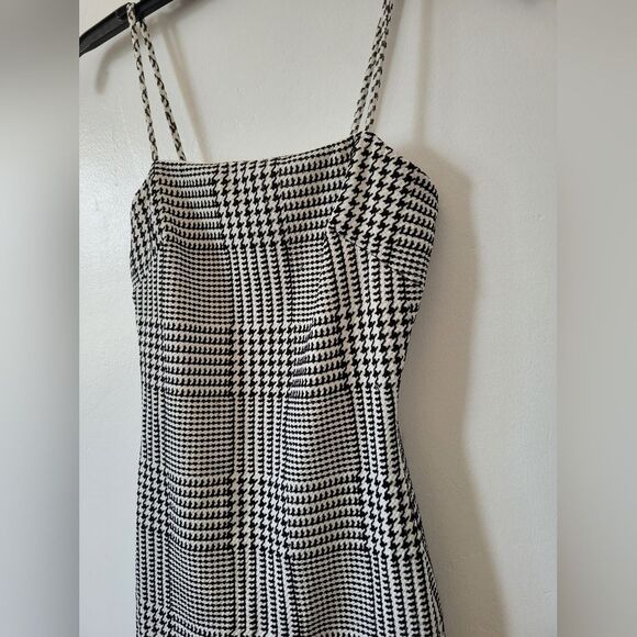 Fashion Nova Bills To Pay Houndstooth Bodycon Mini Dress Baddie Clubwear XS - Picture 9 of 11